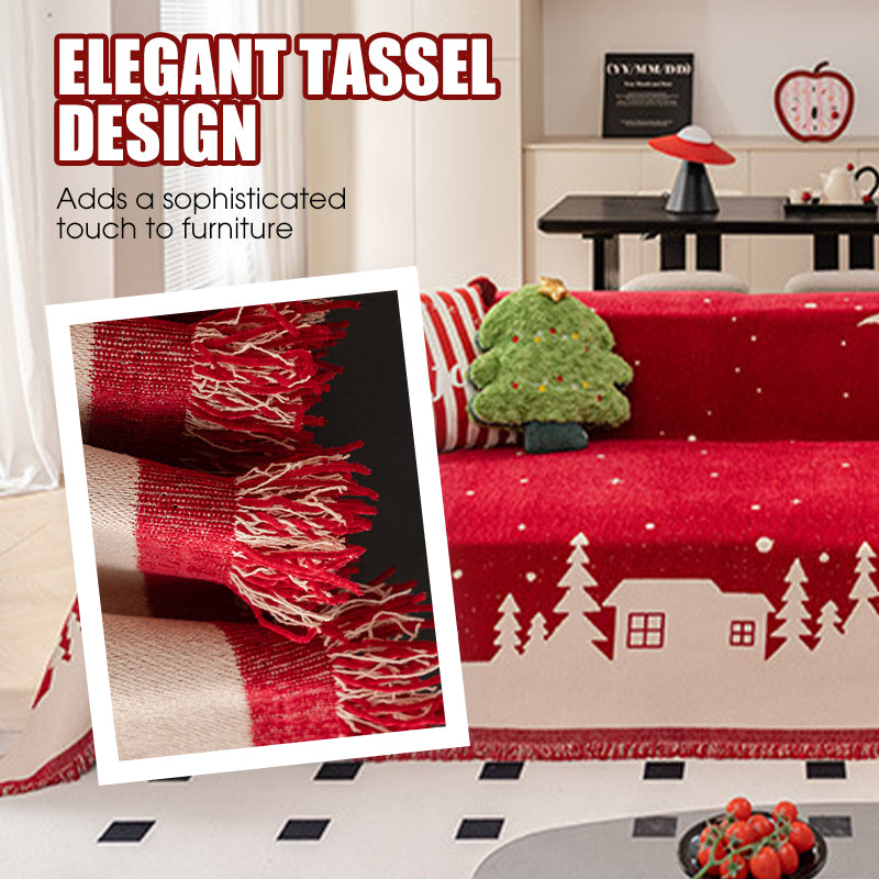 Christmas Chenille Sofa Slipcover