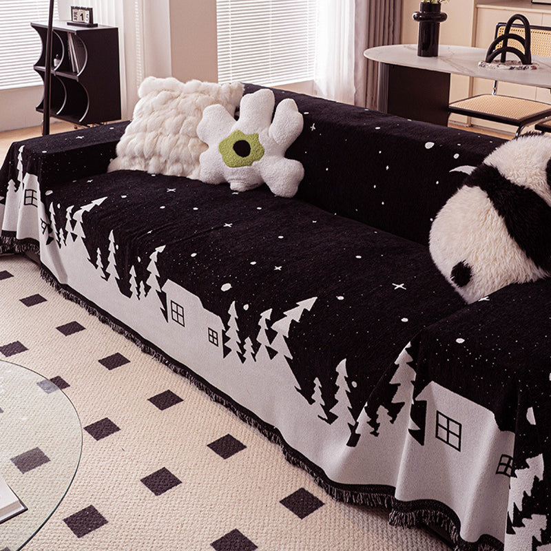 Christmas Chenille Sofa Slipcover