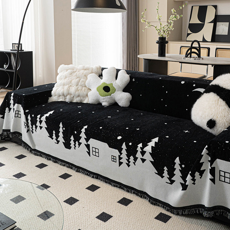 Christmas Chenille Sofa Slipcover