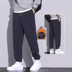 Men's Tapered Drawstring Corduroy Pants with Pockets