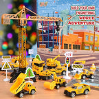 🚗Kids Advent Calendar for Boys: Alloy Construction Engineering Vehicle Toy Sets