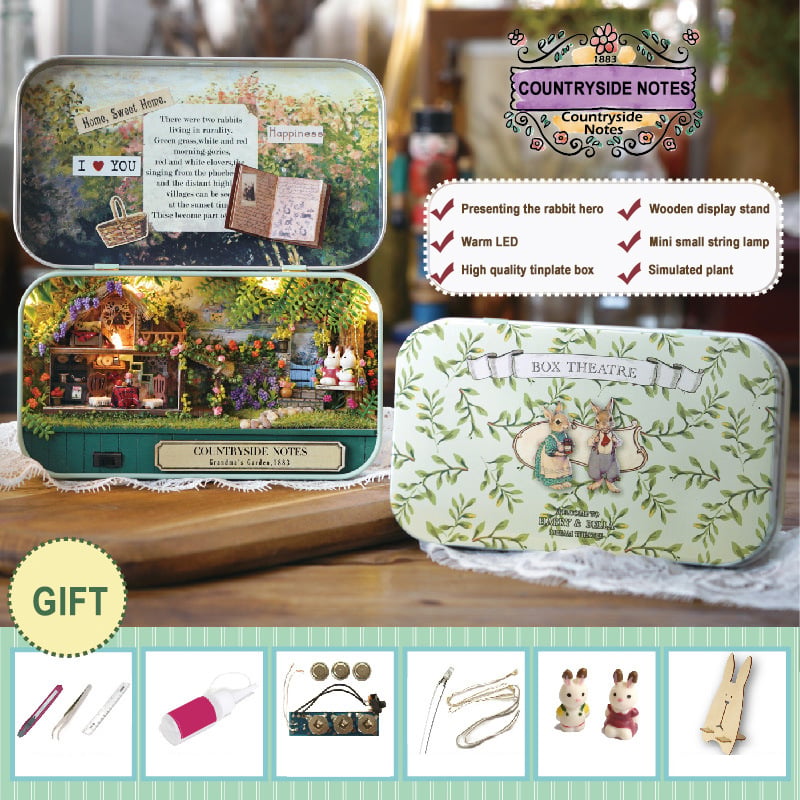 🎅Tidig julrea - 50% RABATT🎁Box Theater dockhus DIY-kit