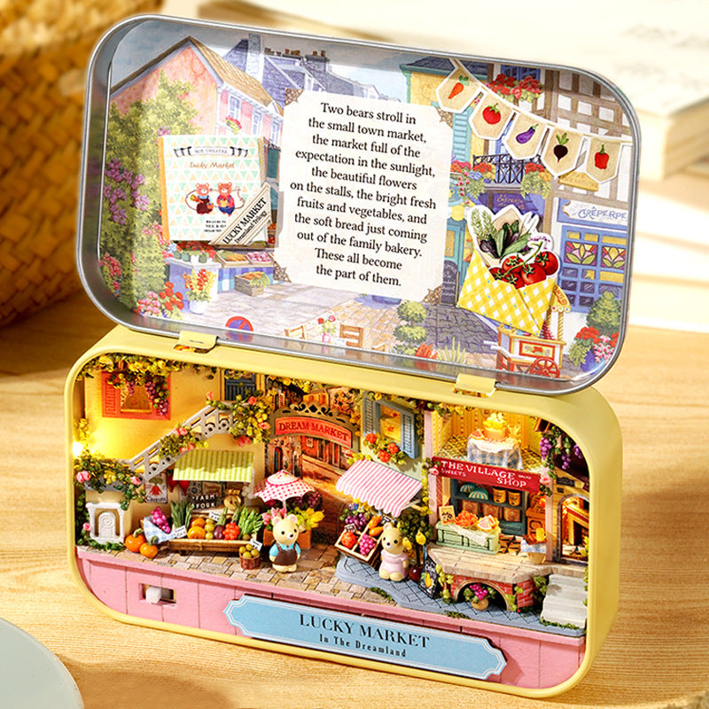 🎅Tidig julrea - 50% RABATT🎁Box Theater dockhus DIY-kit