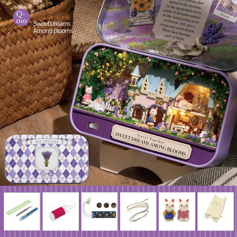 🎅Tidig julrea - 50% RABATT🎁Box Theater dockhus DIY-kit