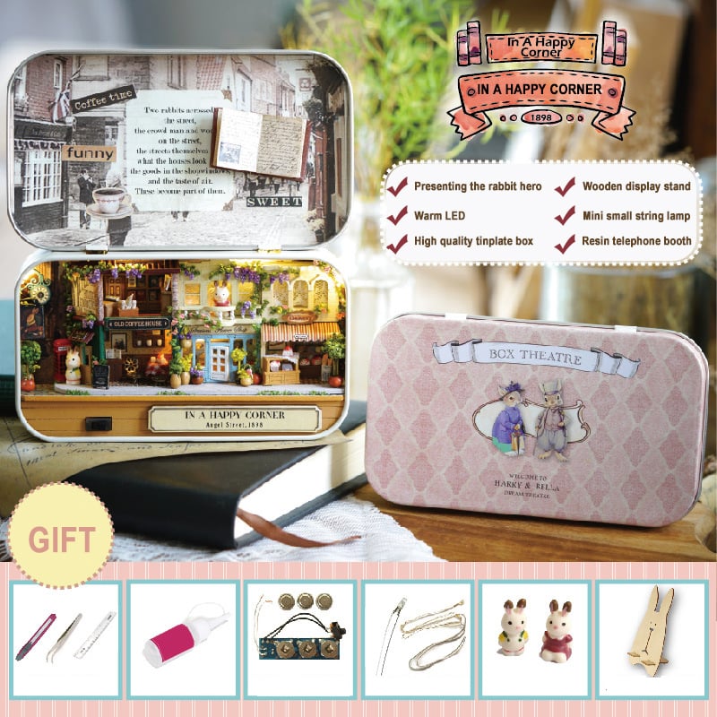 🎅Tidig julrea - 50% RABATT🎁Box Theater dockhus DIY-kit
