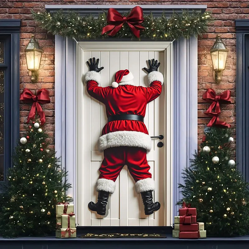 Christmas Door Backdrop Decoration Banner