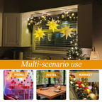 3D Christmas Hanging Star Lantern with Lights