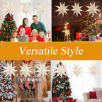 3D Christmas Hanging Star Lantern with Lights