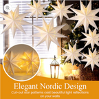 3D Christmas Hanging Star Lantern with Lights