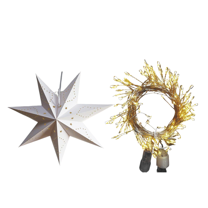 3D Christmas Hanging Star Lantern with Lights