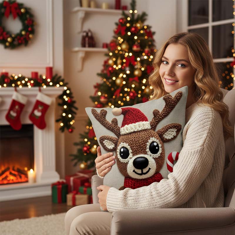 🎅Festive Christmas Character Pillow Cover 18x18