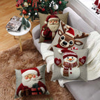 🎅Festive Christmas Character Pillow Cover 18x18