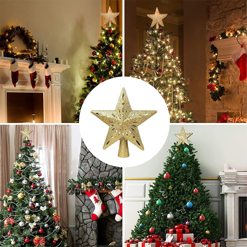 Christmas Tree Star & Snowflake Projection Light