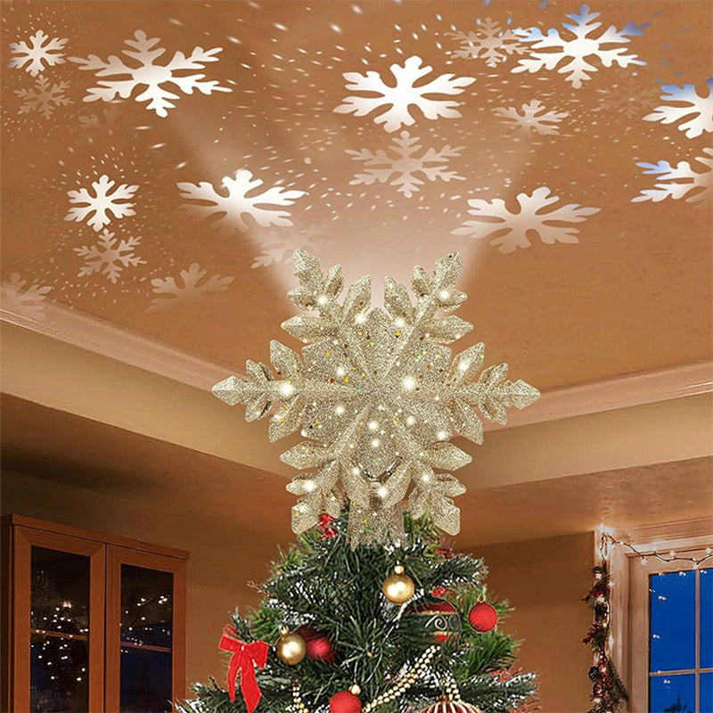 Christmas Tree Star & Snowflake Projection Light