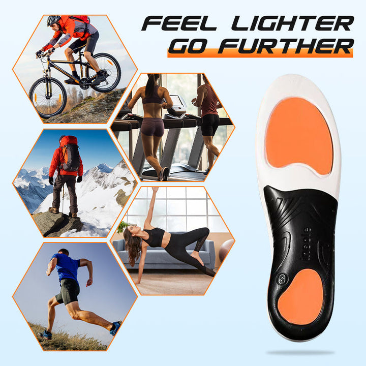 👟 Sports Shock-Absorbing Insoles with Arch Support – All-Day Comfort &amp; Impact Protection 🏃‍♂️⚡