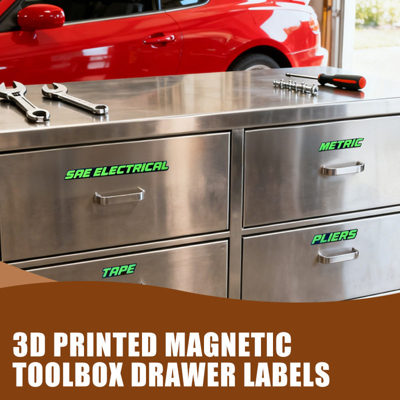📢📢50% OFF !!⏰⏰3D Printed Magnetic Toolbox Drawer Labels