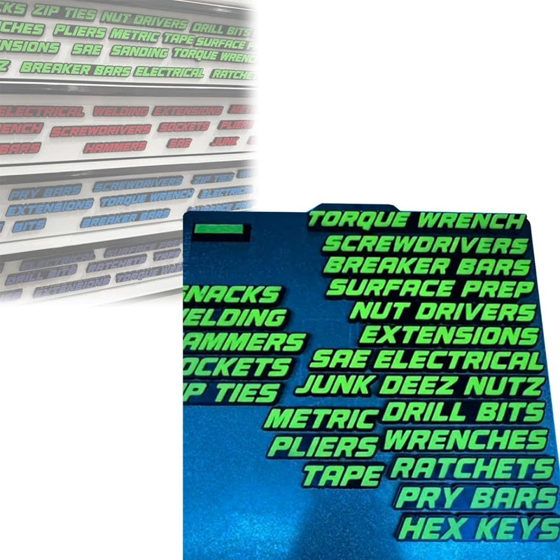 📢📢50% OFF !!⏰⏰3D Printed Magnetic Toolbox Drawer Labels