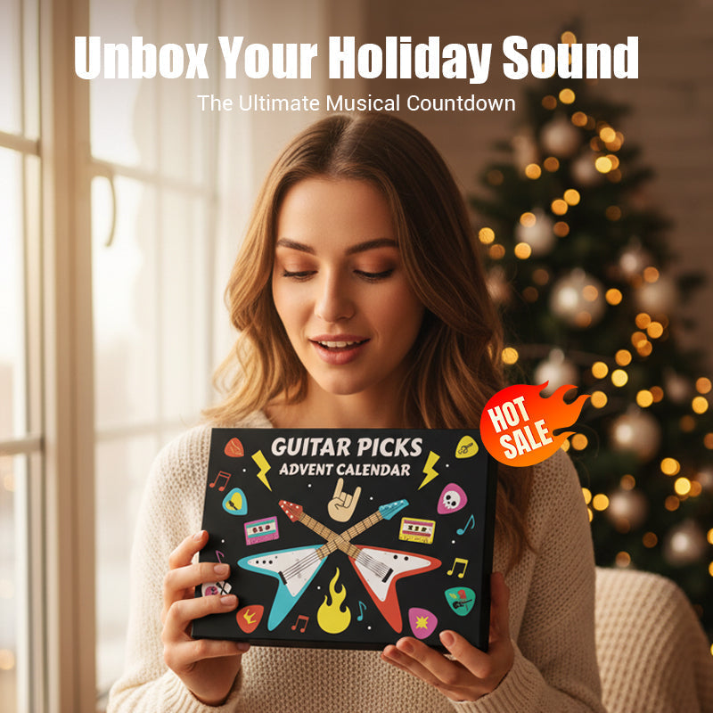 🎁Julegave 50 % RABATT🎸Gitarplekter Adventskalender 2025