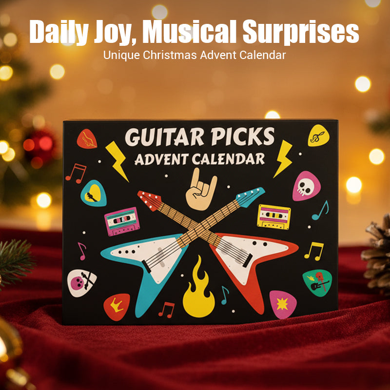 🎁Julegave 50 % RABATT🎸Gitarplekter Adventskalender 2025