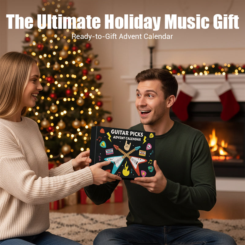 🎁Julegave 50 % RABATT🎸Gitarplekter Adventskalender 2025