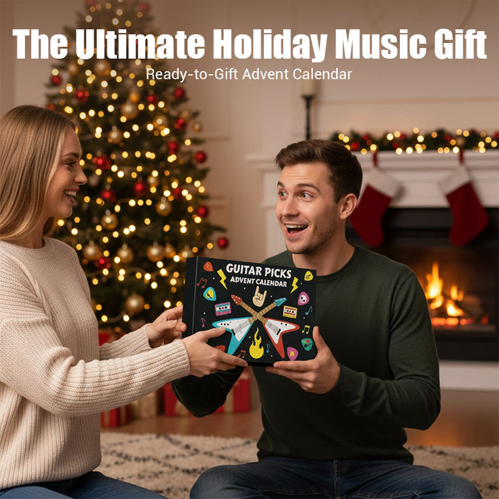 🎁Julegave 50 % RABATT🎸Gitarplekter Adventskalender 2025