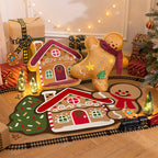 Christmas Gingerbread Man Doormat – Non-Slip & Absorbent