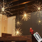 Christmas Firework LED Copper Wire String Lights