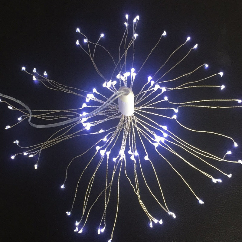 Christmas Firework LED Copper Wire String Lights