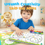 Finger Painting Book & Paint Set for Kids