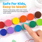 Finger Painting Book & Paint Set for Kids