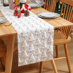 Soft Plush Christmas Tree Table Runner