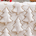 Soft Plush Christmas Tree Table Runner