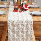 Soft Plush Christmas Tree Table Runner