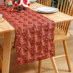 Soft Plush Christmas Tree Table Runner