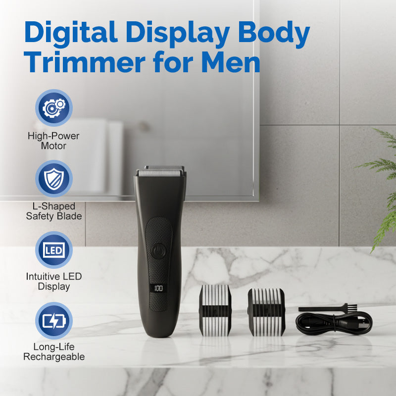 Digital Display Body Trimmer for Men