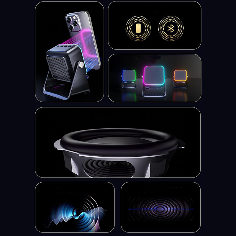 💎 50% OFF 5-IN-1 WIRELESS SPEAKER STAND! 💎 Induction Audio, Phone Holder &amp; Ambient Light