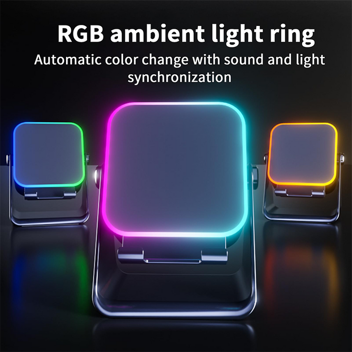 💎 50% OFF 5-IN-1 WIRELESS SPEAKER STAND! 💎 Induction Audio, Phone Holder &amp; Ambient Light