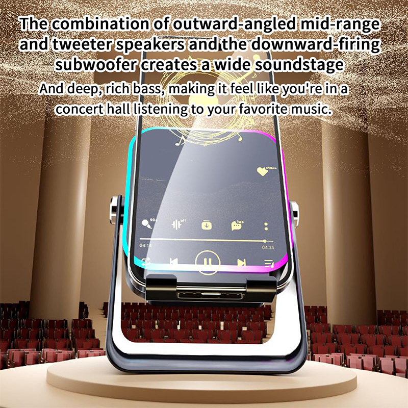 💎 50% OFF 5-IN-1 WIRELESS SPEAKER STAND! 💎 Induction Audio, Phone Holder &amp; Ambient Light