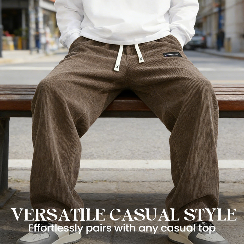 🔥¡Gran oferta! 50% de descuento.🔥Pantalones holgados para hombre con cordón ajustable y bolsillos.