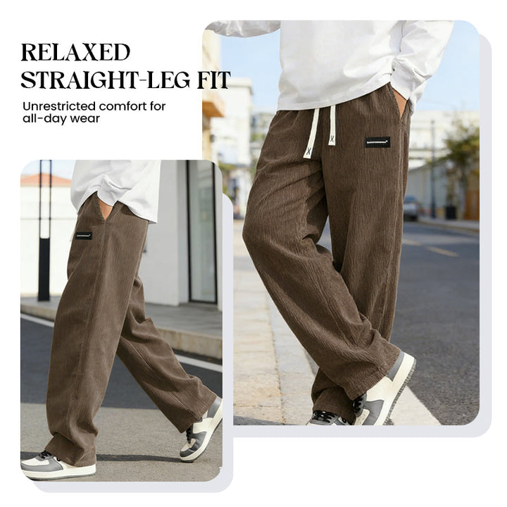 🔥¡Gran oferta! 50% de descuento.🔥Pantalones holgados para hombre con cordón ajustable y bolsillos.