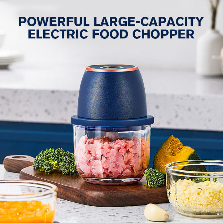💎50% OFF! 💎 Powerful Large-Capacity Electric Food Chopper – Robust Motor, Smart Design &amp; Stainless Steel Blades