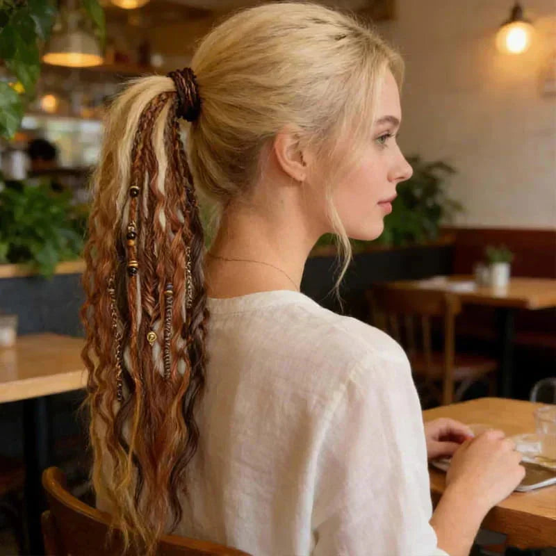 🏆NEW YEAR SALE 49% OFF👩🏼‍🦱Elastic Dread Ponytail Salty Soul