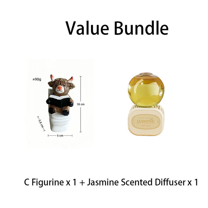 Snodig Highland Cow Baderomsfigur