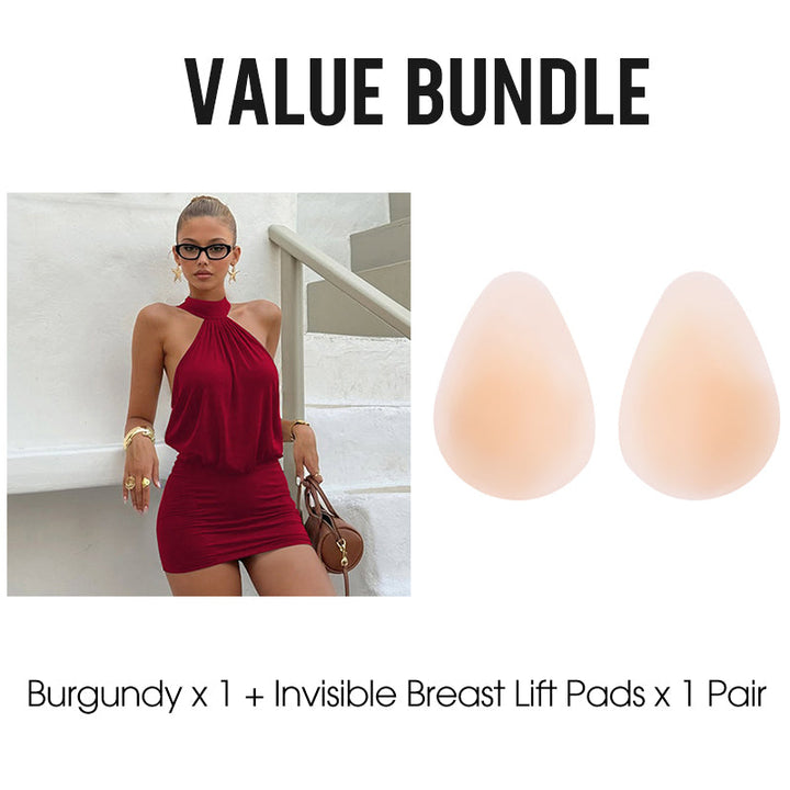 Sexy halter backless bodycon mini-jurk