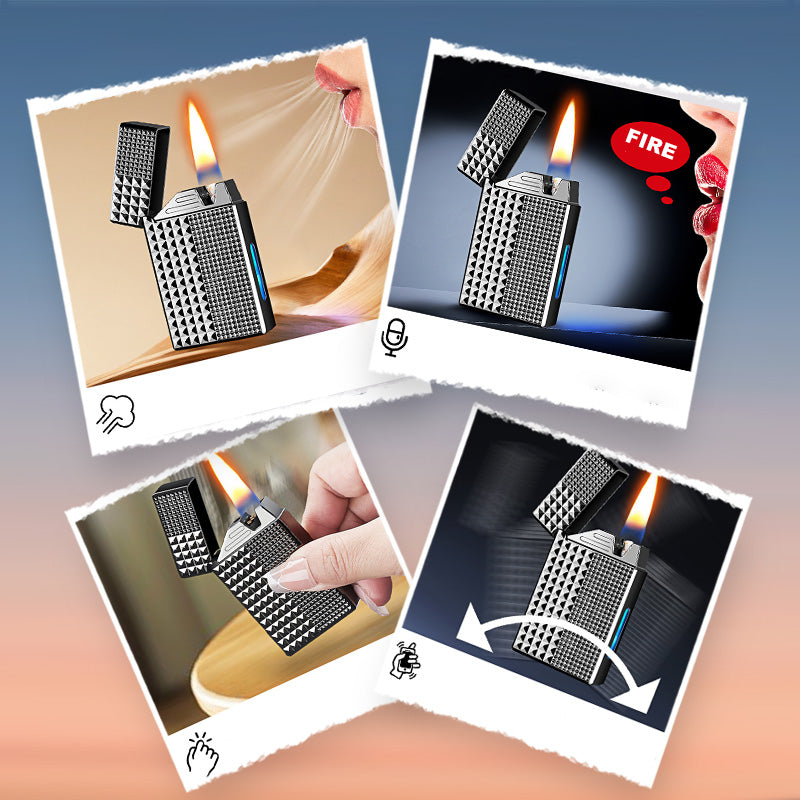 Smart Voice-Activated Metal Lighter with 4 Ignition Modes