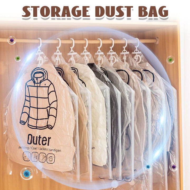 🧥Hanging Vacuum Storage Bags – Hanging Design for Wardrobe, Air Vacuum Compression, Waterproof Dustproof &amp; Space-Saving 🧹