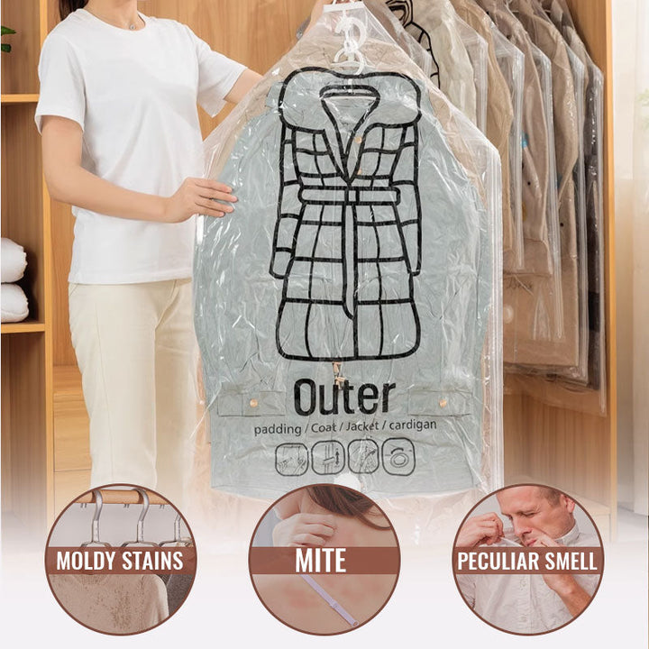 🧥Hanging Vacuum Storage Bags – Hanging Design for Wardrobe, Air Vacuum Compression, Waterproof Dustproof &amp; Space-Saving 🧹