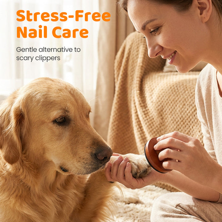 Wooden Pet Nail File with Replaceable Pads