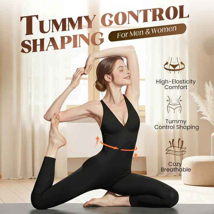 💞50 000+ SOLGT!🌸🦋50 % RABATT på høyelastisk V-hals-jumpsuit – Komfortabel trening hele dagen &amp;  utover. Pustende, fleksibel &amp;  Uanstrengt elegant. Din favoritt for bevegelse. 🧘‍♀️💫
