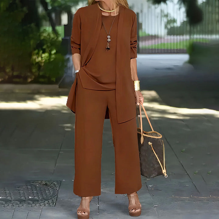 ✨Elegante driedelige damesset met relaxte pasvorm
